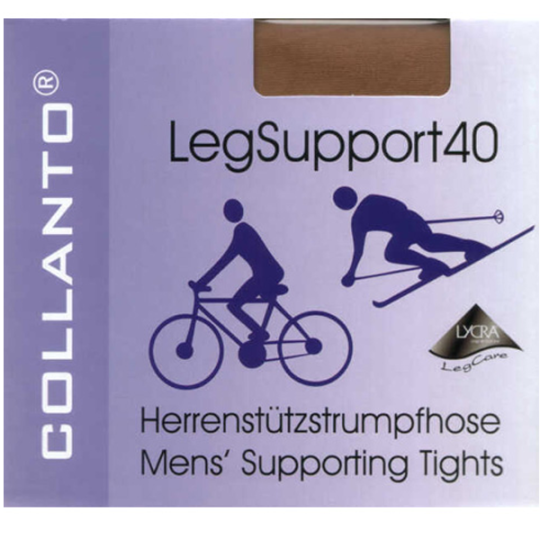 Collant sport homme chair Leg Support 40, collant homme - Collanto